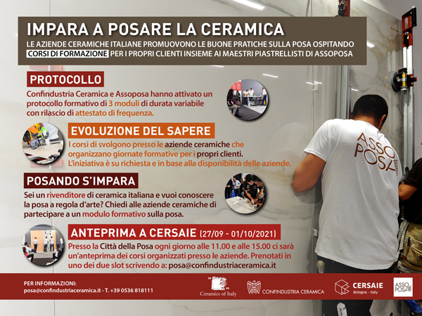 Impara a posare la ceramica